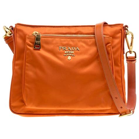 prada orange vitella studded handbag|prada silver crossbody wallet.